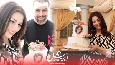 Photo of الفنانة المغربية “أمل صقر” تحتفي بعيد ميلادها رفقة زوجها الفنان “مسلم”