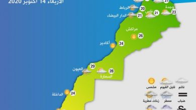 Photo of طقس الأربعاء..سحب منخفضة كثيفة في الشمال واحتمال نزول أمطار