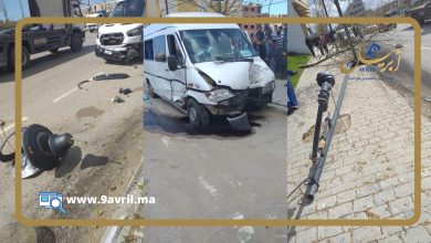 Photo of طنجة.. حادثة سير خطيرة بمنطقة العوامة تسببت فيها حافلة للنقل السري
