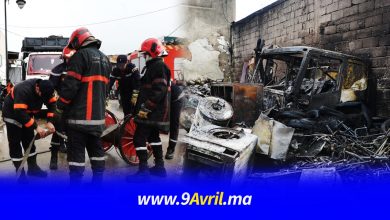 Photo of طنجة: عناصر الوقاية المدنية تتدخل لإطفاء حريـــق كبير بمستودع للمتلاشيات