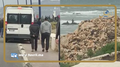 Photo of رغم سوء الأحوال الجوية.. خمسة شبان مغاربة يسبحون إلى سبتة