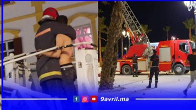 Photo of مشاهد تحبس الأنفاس قبل إنقاذ شاب حاول الإنتحار بطنجة