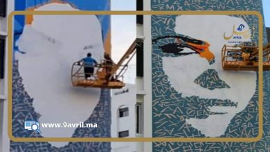 Photo of طنجاويون غاضبون بسبب إتلاف جدارية فنية من مبنى “تكنوبارك”