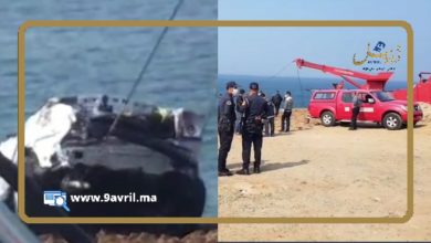 Photo of انتشال سيارة ارتمى صاحبها مع رفيقته من منحدر بشاطئ الرباط