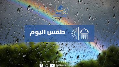 Photo of طقس الأربعاء.. تنتظركم أمطار وأجواء باردة بهذه المناطق