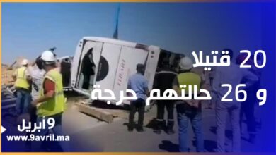 Photo of 20 قــتـ ـيـ ـلا و 26 حالتهم حرجة.. مـ ـجزرة طرقية باخريبكة