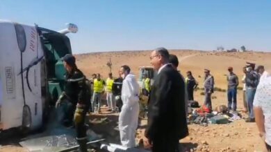 Photo of 17 قتيلا في حادث انقلاب حافلة بين الفقيه بن صالح وخريبگة