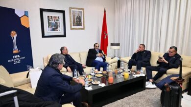 Photo of “حنيفة” يستقبل الأهلي المصري بمطار طنجة الدولي