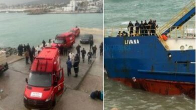 Photo of المغرب يجاهد لإنقاذ طاقم سفينة برازيلية جانحة تواجه الغرق بسواحل المضيق