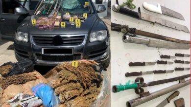Photo of توقيف شخص وسيدة يروجان المخدرات والمؤثرات العقلية على متن سيارة فارهة بارقام مزورة