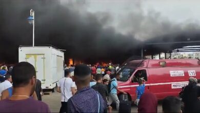 Photo of حريق مهول يأتي على سوق “الديزة” بمرتيل