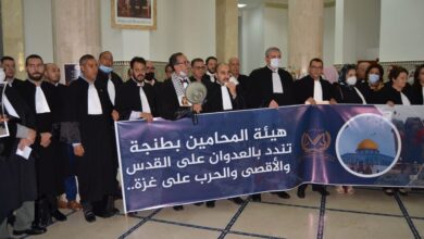 Photo of تضامنا مع الشعب الفلسطيني.. هيئات المحامين تنظم وقفات رمزية بجميع المدن