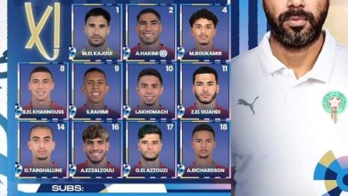 Photo of تشكيلة المنتخب المغربي الأولمبي أمام العراق.