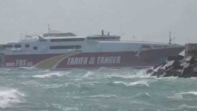 Photo of العاصفة هيرمينيا تشل حركة الملاحة بين طريفة وطنجة وتسبب إلغاء وتأخير الرحلات