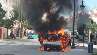 Photo of احتراق سيارة إسعاف قرب مستشفى محمد الخامس بطنجة دون وقوع إصابات