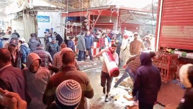 Photo of حريق ضخم يلتهم سوق “الجوطية” بالمحمدية ويصل إلى المسجد