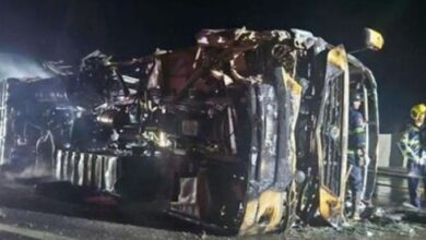 Photo of اندلاع حريق مهول في شاحنة على الطريق السيار بضواحي طنجة يخلف خسائر مادية جسيمة