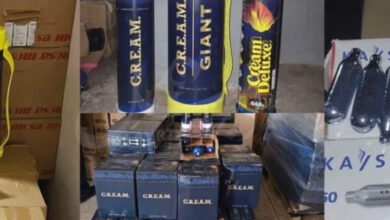 Photo of جمارك الميناء المتوسطي تحبط محاولة تهريب ضخمة لغاز الضحك