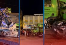 Photo of حادث سير خطير بالعوامة في طنجة.. شاحنة تصطدم بـ9 سيارات بينها حافلات وتسجل إصابات