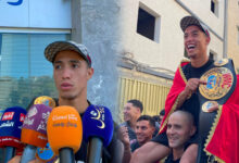 Photo of بطل طنجة محمد ياسين محسون يعود من أستراليا بحزامه القاري وسط استقبال حافل من ساكنة المدينة