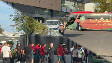 Photo of أسود الأطلس يحطون الرحال بطنجة استعدادا لموقعة مالي